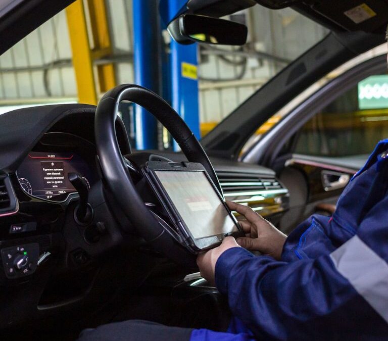Conductor utilizando una tablet
